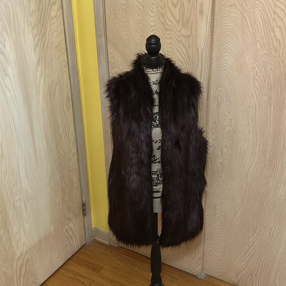 Faux fur vest